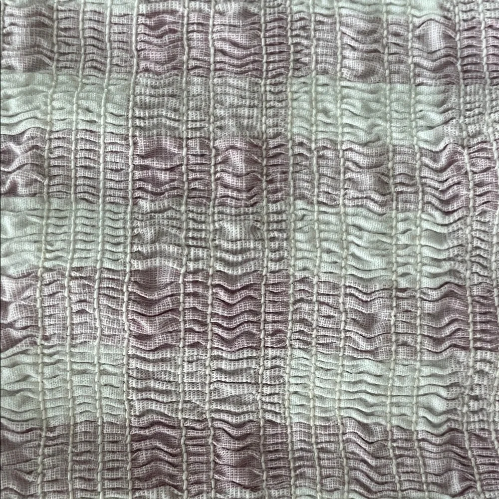 MABLE Lavender Gingham Smocked Ruffle Dress Small - Picture 9 of 10
